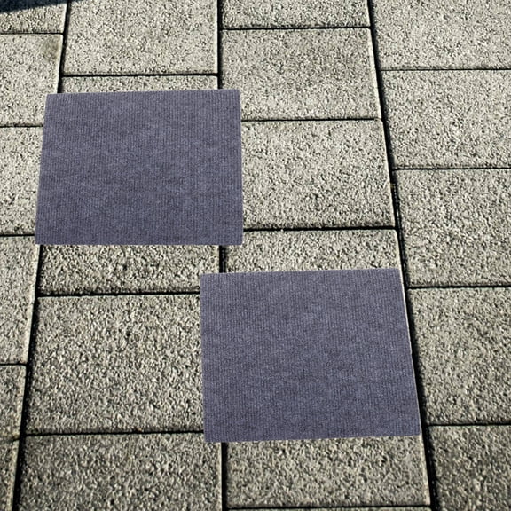 DEEPCRAFF 10-Pack Dark Grey Peel and Stick Carpet Tiles, Self-Adhesive Floor Tiles for Indoor Home and Office Decor