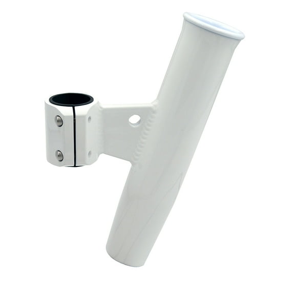CE Smith 53726 C.e. Smith Aluminum Vertical Clamp-on Rod Holder 1-27/32" Od White Powdercoat W/sleeve