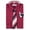 Burgundy, variant on Berlioni Italy Toddlers Kids Boys Long Sleeve Dress Shirt Set With Tie & Hanky Burgundy 16