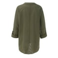 thumbnail image 6 of SHITINN Women's Clothes Sleeve Shirt V Neck Solid Top Plus Casual Women Size Color Long Blouse Loose Women's Blou Women's Short Sleeve Tops Women Clothing, 6 of 8