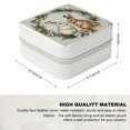 thumbnail image 2 of PRATYUS Rabbit Flowers Wreath Jewelry Box for Women - Small Travel Case White, 2 of 5