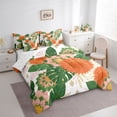 thumbnail image 3 of Erosebridal Chic Flower Bedding Comforter Set for Girls, Tropical Palm Tree Leaves Queen Bedding Sets, Reversible, 7-Piece, 3 of 5