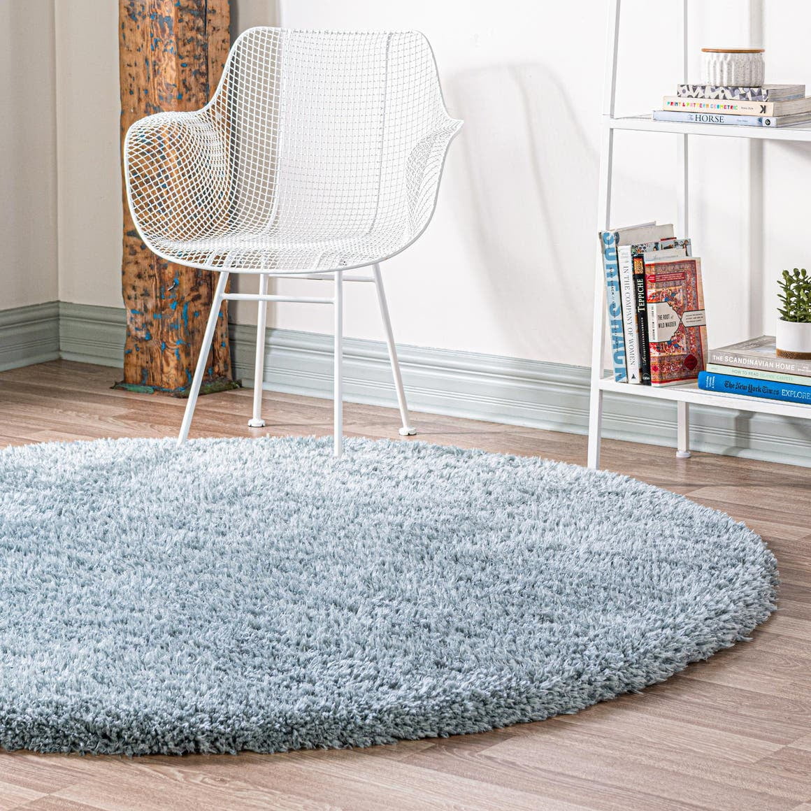 Round High Pile Plush Rug Perfect, How Big Is A 5 Round Rug