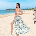 thumbnail image 5 of Women Sarong Wraps Butterfly Leaves Swimsuit Beach Pareo Bikini Coverups Skirt L, 5 of 7