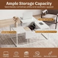 thumbnail image 6 of ELLEGNT Modern Lift Top Coffee Table – Accent Tea Table & Center Table for Living Room, White, 6 of 10