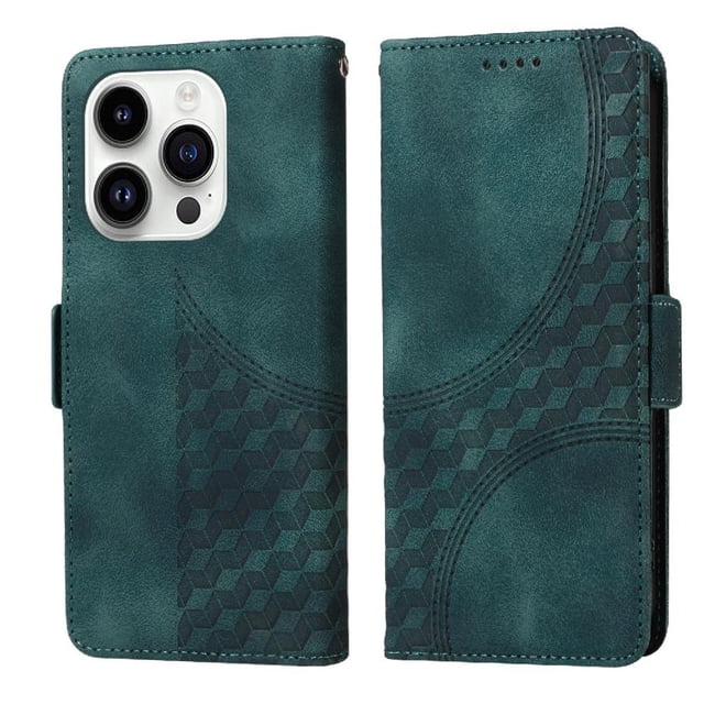 Funda GANGXUN para iPhone 14 Pro con diseño acolchado elegante, cuero PU, protección total y ajuste preciso