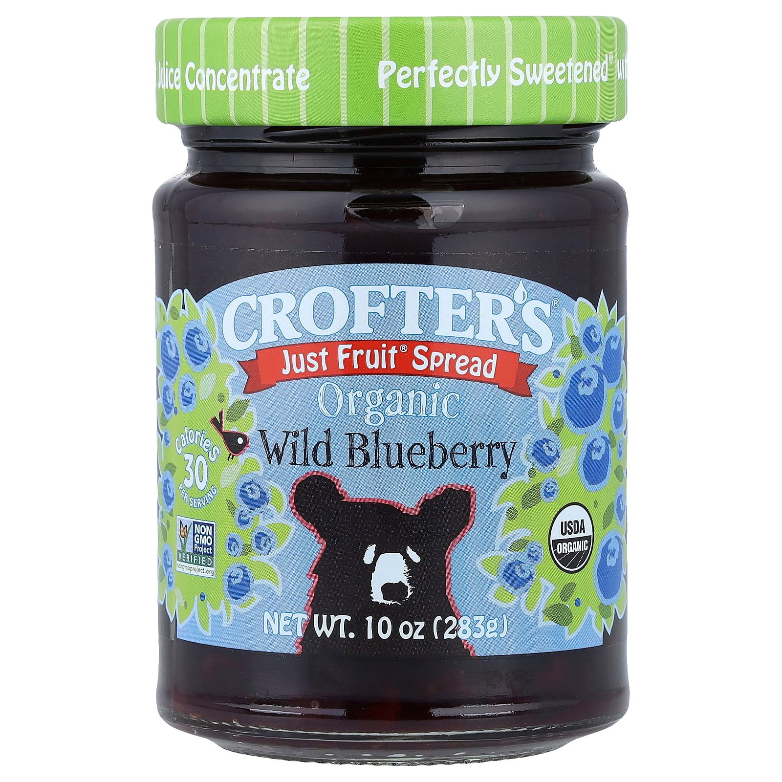 Crofters Fruit Spread Organic Just Fruit Wild Blueberry, 10 Oz
