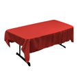thumbnail image 1 of LA Linen TCpop60x84-RedP98 Nappe Rectangulaire en Polyester, Rouge - 60 x 84 Po., 1 of 2