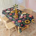 thumbnail image 3 of Pioneer Flower Floral Print Pattern Rectangle Tablecloth 60"x120", Waterproof Polyester Table Cloth, Wipeable Spillproof for Dining Camping Indoor Outdoor, 3 of 6