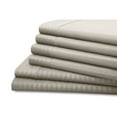 thumbnail image 3 of Hotel   York  Full Size Dobby Stripe Embossed Sheet Set, Platinum - 6 Piece, 3 of 5