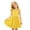 B Yellow, variant on Dress for Girls Little Big Girls Strappy Dress V Neck Sleeveless Conch Print Elegant Summer Casual Lightweight Fashionable Outfit Multicolour 6 Years-7 Years
