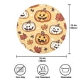thumbnail image 4 of Round Plate Mat 15.4x15.4 Inchesx1 Placemat Table Mat Kitchen Mat Coffee Mat Fabric Thick, Strong Wear-Resistant, Heat Resistance Halloween Grimace Pumpkin1, 4 of 7