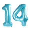 thumbnail image 1 of Globo Upegsy número 14 azul perla, 1 of 1