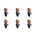 thumbnail image 1 of Patriótico Donald Trump 2024 Adorno Navideño Acrílico Dibujos Animados (F), 1 of 4