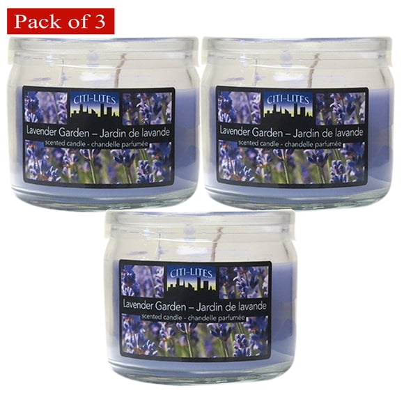 Candle Jars 3 Ounce Round Jar With Acetate Lid- Lavender Garden (Pack of 3)