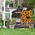 thumbnail image 3 of JANI Sunflower Spring Summer Garden Flag 12x18 Inch Double Sided Outside, Black Cat Welcome Seasonal Yard Outdoor Flag, 3 of 4