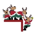 thumbnail image 3 of Santa Claus Wapiti Wooden Door Corner Sticker Holiday Party Door Corner Decoration Sticker, 3 of 5