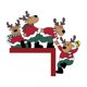 thumbnail image 3 of Santa Claus Wapiti Wooden Door Corner Sticker Holiday Party Door Corner Decoration Sticker, 3 of 5