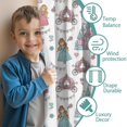 thumbnail image 3 of Blackout Kids Curtains,White Princess Castle Pattern Childrens Insulated Curtains Set Of 2,Bedroom Essentials,Toddler Room Decor 52"x63", 3 of 5