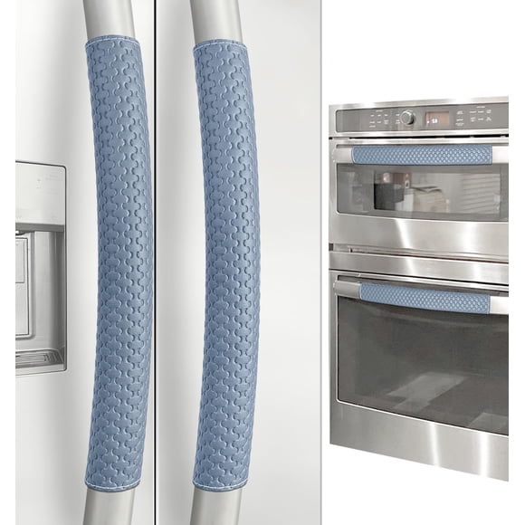 Cubiertas para manijas de puerta de refrigerador Luludamier, 4 unidades, azul marino