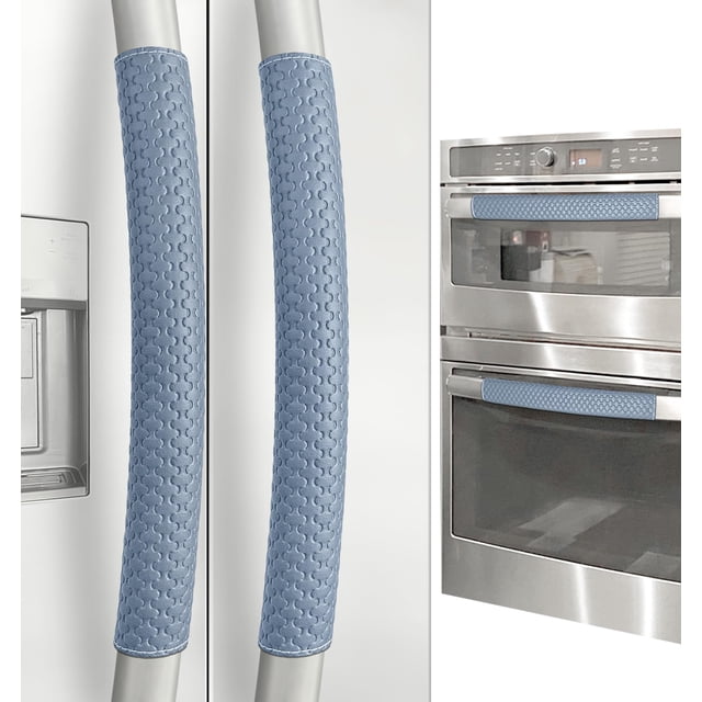 Cubiertas para manijas de puerta de refrigerador Luludamier, 4 unidades, azul marino