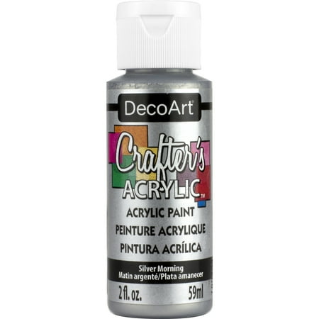 UPC: 0766218005984 | Acrylic Paint DecoArt Crafters 2 Fl Oz (59 ml) Silver Morning Sold per Unit