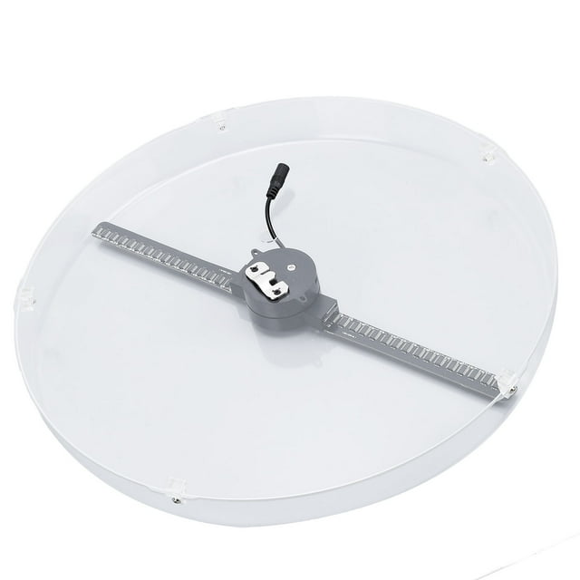 3D Holographic Fan Display, Portable Versatile 256 LED Quiet Hologram Advertising Fan, Wall Mountable for Home Office Store,MP4 AVI JPG MPEG Compatible, for IOS