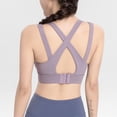 thumbnail image 5 of Sujetadores deportivos de alto impacto para mujer, sujetador deportivo acolchado con tiras, espalda cruzada, sujetadores de yoga, 5 of 5