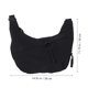 thumbnail image 5 of Bolso bandolera de moda para mujer, bolso informal, bolso bajo el brazo, bolso versátil, bolso bandolera para mujer, bolso de lona negro para mujer, 5 of 7