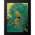 thumbnail image 2 of Vintage Apple Collection 14x18 Black Modern Framed Museum Art Print Titled - Green Haired Lady, 2 of 5