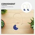 thumbnail image 3 of KALLORY 2Ud Cresent Moon Ornaments Con De Resina Para Espejo Retrovisor Automóvil Decorativo, 3 of 8