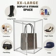 thumbnail image 7 of 5 Pack XX-Large Clear Shoe Box Acrylic Handbag Display Case  Plastic Shoes Handbag Storage Organizer for Closet Storage Bins for Tall Boots, Big Bag, Backpack,Collectibles, Cosmetic, 7 of 7