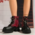 thumbnail image 5 of Roncen Women's Platform Ankle Boots - Stylish Casual Multi-Color Chunky Heel Motorcycle Boots with Edgy Chain Details for Streetwear Fashion, 5 of 7