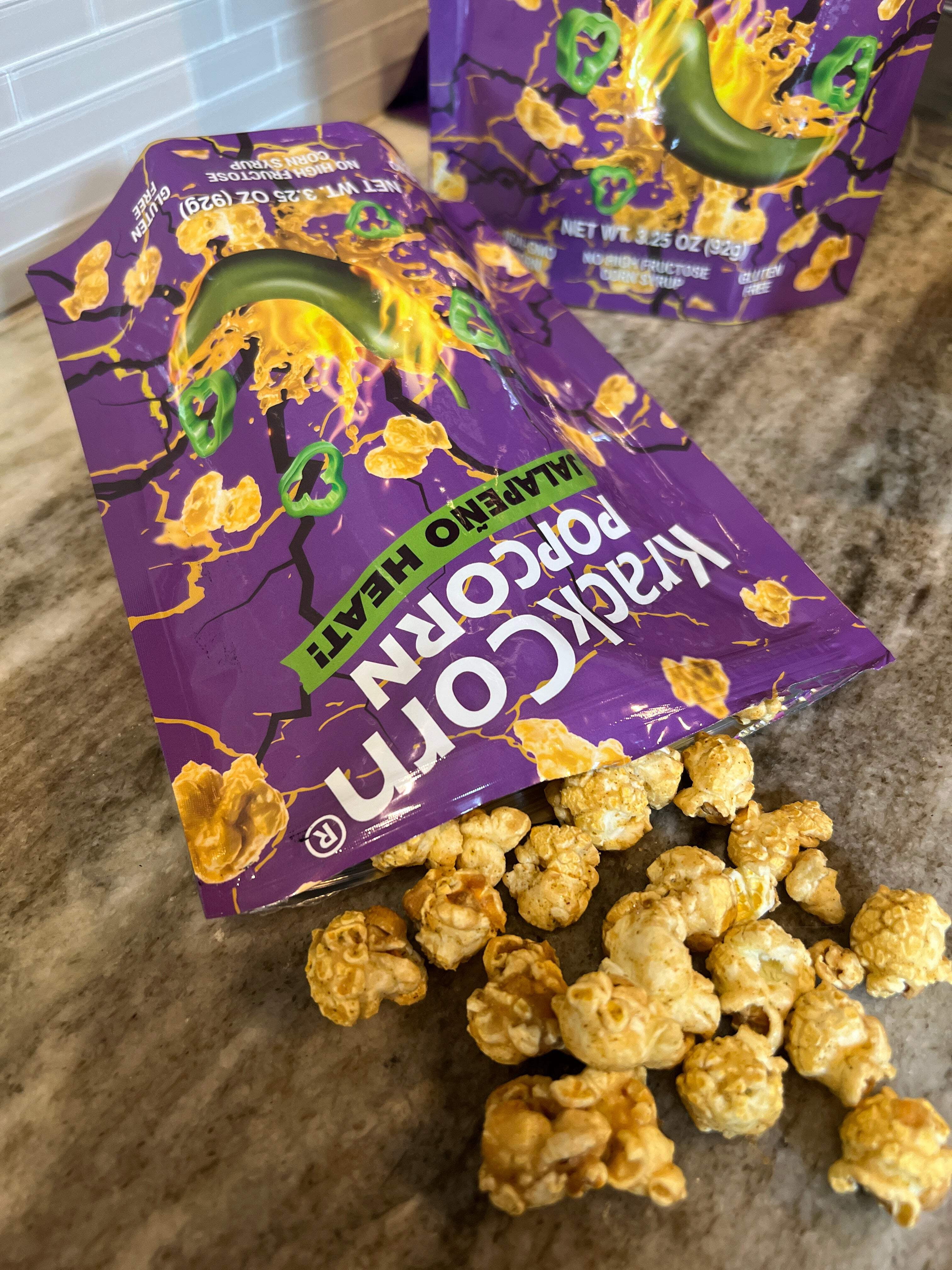 KrackCorn® Popcorn Jalapeno Heat 3.25oz Personal Size - 6 pack