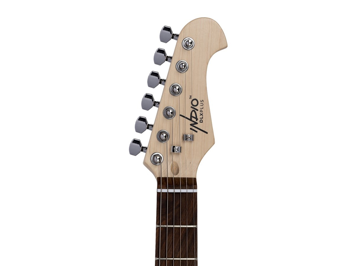 Monoprice Cali DLX Plus Solid Ash Electric Guitar - Natural, With Gig Bag, Ash Body, Maple Neck, Professionally Set-up in the US - Indio Series