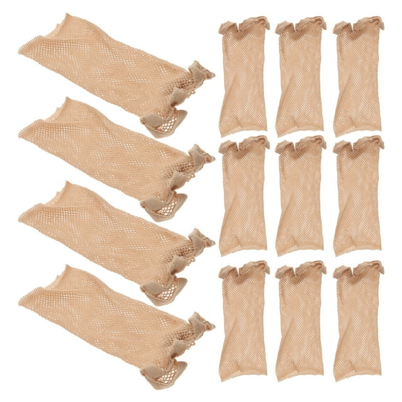 12 Pcs Elastic Wig Cap Women Stretchy Caps Stocking Stuffers' Black Care Bald Mesh Women's