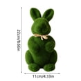 thumbnail image 2 of Conejito de Pascua lindo con la decoración miniatura de la tabla Conejito realista de la imitación Conveniente para las salas de estar de la familia Decoración estacional linda de la primavera, 2 of 4