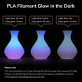 thumbnail image 3 of Filamento AMOLEN PLA de 1,75 mm que brilla en la oscuridad para impresora 3D, 3 of 8