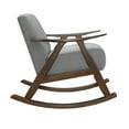 thumbnail image 4 of OakvillePark Hamilton Fabric Upholstered Rocking Chair, Gray, 4 of 7