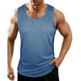 thumbnail image 1 of Eryao Débardeurs d'Entraînement pour Hommes Sans Manches Chandails de Course Gym Musculation T-Shirts, Bleu, P, 1 of 8