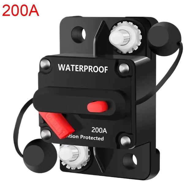 30-300Amp Fuse à Réinitialisation de Disjoncteur de Voiture Étanche pour Bateau Auto 12V Lot F6