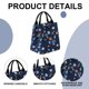 thumbnail image 3 of Bolsa de almuerzo para mujeres y niñas, lonchera aislada, bolsa de mano reutilizable para trabajo, oficina, picnic, 3 of 5