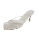 thumbnail image 2 of Sandalias de tacón alto con punta cuadrada para mujer, informales, sexys, cómodas, pantuflas Wmkox8yii ytu1042, 2 of 3