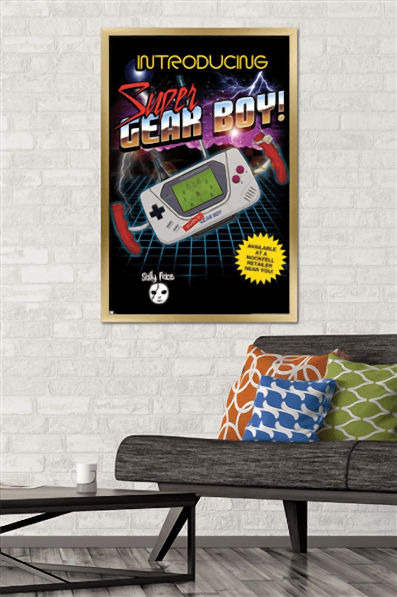 Sally Face - Super Gear Boy Wall Poster, 22.375" x 34" Framed