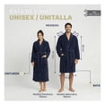 thumbnail image 3 of Bata de Baño Suave, Absorbente y de Secado Rápido, Unisex Real Textil (Azul Marino, Unitalla), 3 of 8