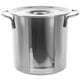 thumbnail image 1 of EeaseMX Olla de acero inoxidable de gran capacidad, cubo para salmuera con tapa (plateada), 1 of 7
