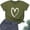 Army Green, variant on WXLWZYWL Womens Tunic Summer Tees Shirts Plus Size Short Sleeve Round Neck Graphic Heart Printing Tees Casual Loose Valentine's Day T Shirts