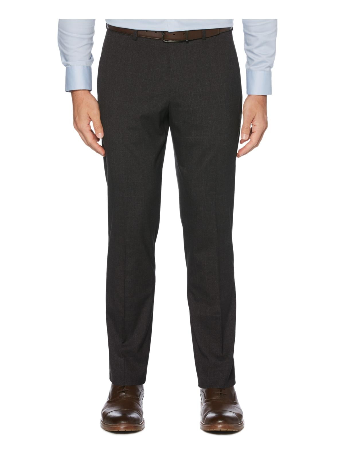 Perry Ellis Portfolio Mens Plaid Slim Fit Dress Pants - Walmart.com