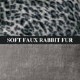 thumbnail image 3 of Sanmadrola Decorative Throw Pillow Covers 18x18 Plush Leopard Faux Rabbit Fur Cozy Super Soft Luxury Set of 2 Throw Pillow Cover for Christmas Sofa Couch Bed Living Room Home Decor, 3 of 8