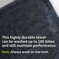 thumbnail image 3 of Car Twist Pile Microfiber Towel 1200GSM Cleaning Super Absorbent Drying Cloth Double Sided Twisted for Car Home Wash Detailing, 3 of 8
